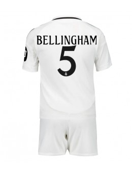 Real Madrid Jude Bellingham #5 Replika Hemmakläder Barn 2024-25 Kortärmad (+ byxor)